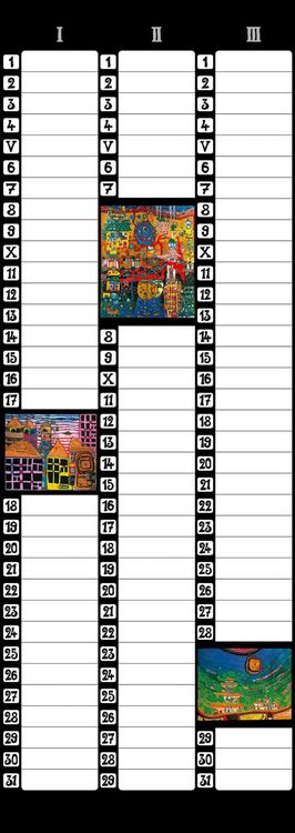 Produktbild: Hundertwasser Birthday Calendar