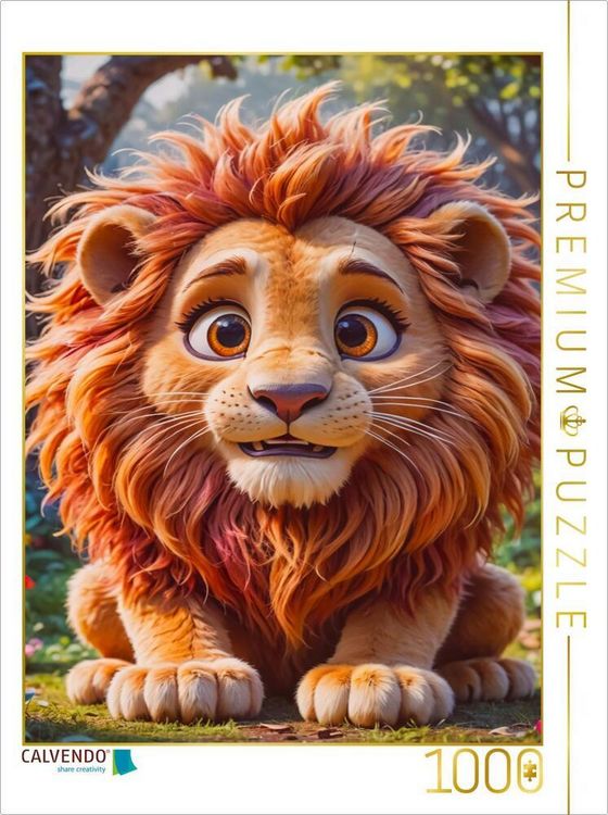 Produktbild: CALVENDO Puzzle Der L&ouml;we | 1000 Teile Lege-Gr&ouml;&szlig;e 64x48cm Foto-Puzzle f&uuml;r gl&uuml;ckliche Stunden