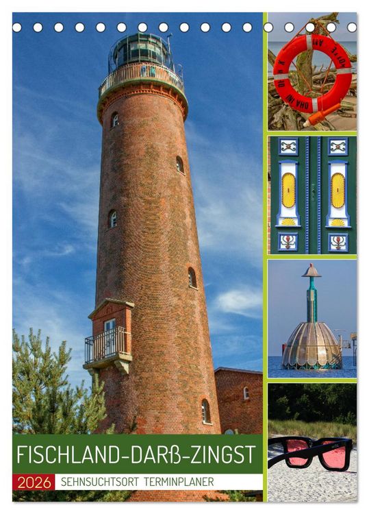 Produktbild: Sehnsuchtsort Fischland-Dar&szlig;-Zingst (Tischkalender 2026 DIN A5 hoch), CALVENDO Monatskalender