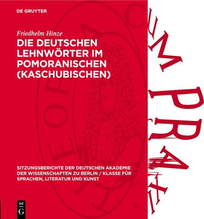 Produktbild: Die deutschen Lehnw&ouml;rter im Pomoranischen (Kaschubischen)