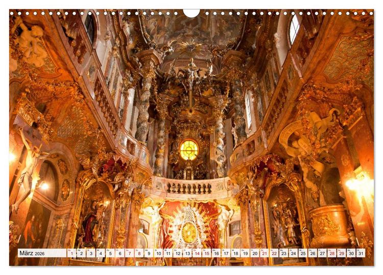 Produktbild: Bayerns Kirchen (Wandkalender 2026 DIN A3 quer), CALVENDO Monatskalender