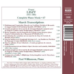 Produktbild: Liszt: Marsch-Transkriptionen