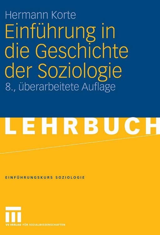 Produktbild: Einf&uuml;hrung in die Geschichte der Soziologie
