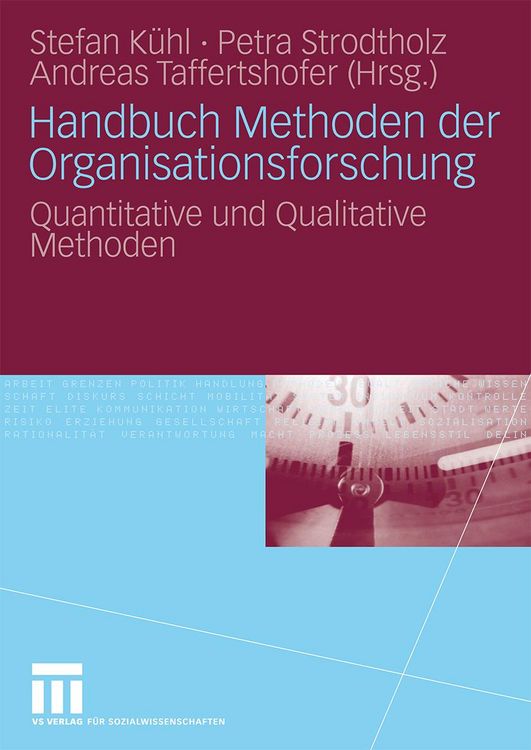 Produktbild: Handbuch Methoden der Organisationsforschung