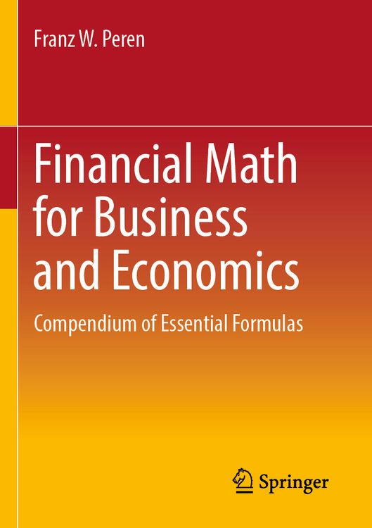 Produktbild: Financial Math for Business and Economics