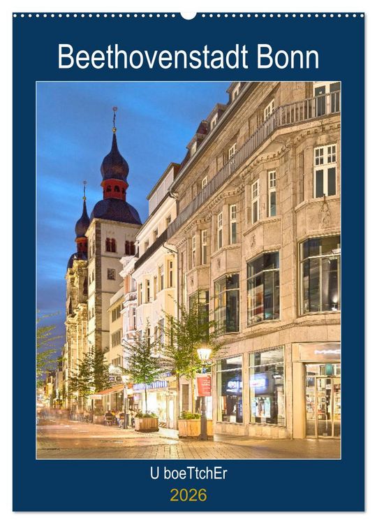 Produktbild: Beethovenstadt Bonn (Wandkalender 2026 DIN A2 hoch), CALVENDO Monatskalender