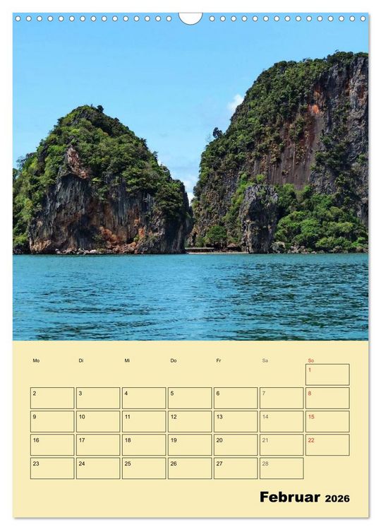 Produktbild: S&uuml;dthailand (Wandkalender 2026 DIN A3 hoch), CALVENDO Monatskalender