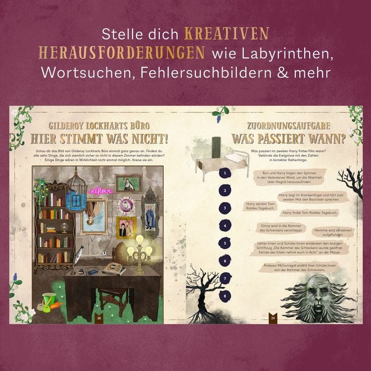 Produktbild: Das inoffizielle Film-R&auml;tselbuch f&uuml;r Potter-Fans. &Uuml;ber 100 R&auml;tsel, Quizfragen und Knobelaufgaben zu den Kino-Erfolgen