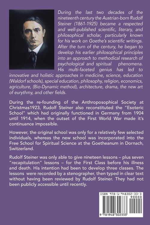 Produktbild: Esoteric Lessons for the First Class of the Free School for Spiritual Science at the Goetheanum