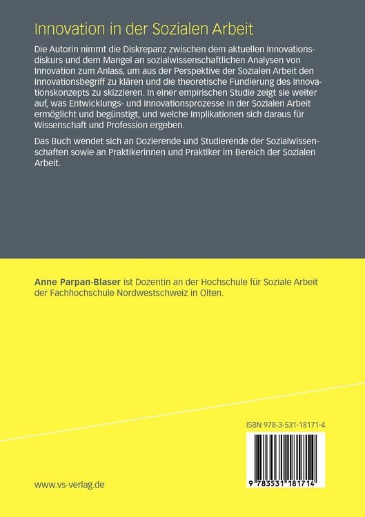 Produktbild: Innovation in der Sozialen Arbeit