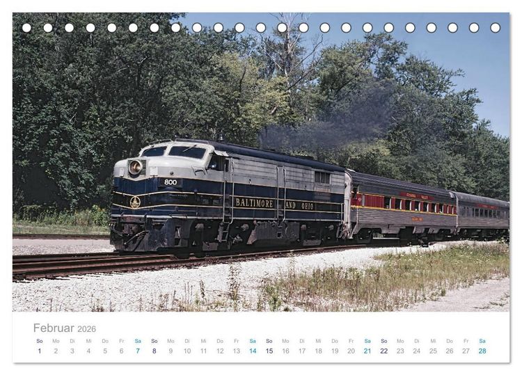 Produktbild: US Diesellokomotiven (Tischkalender 2026 DIN A5 quer), CALVENDO Monatskalender