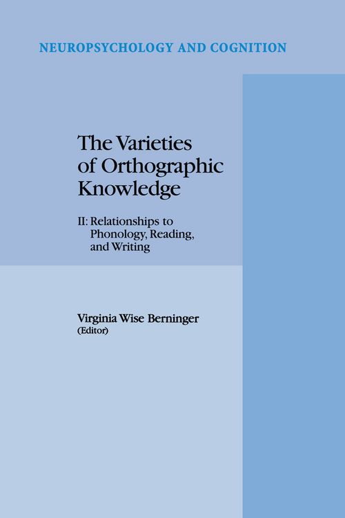 Produktbild: The Varieties of Orthographic Knowledge