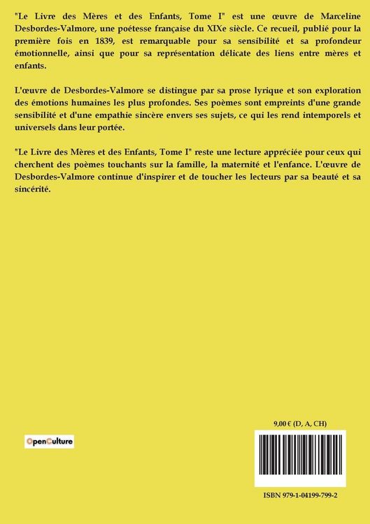 Produktbild: Le Livre des M&egrave;res et des Enfants