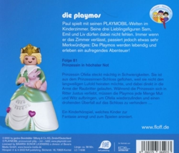 Produktbild: Die Playmos - Das Original Playmobil H&ouml;rspiel, Folge 81: Prinzessin in h&ouml;chster Not