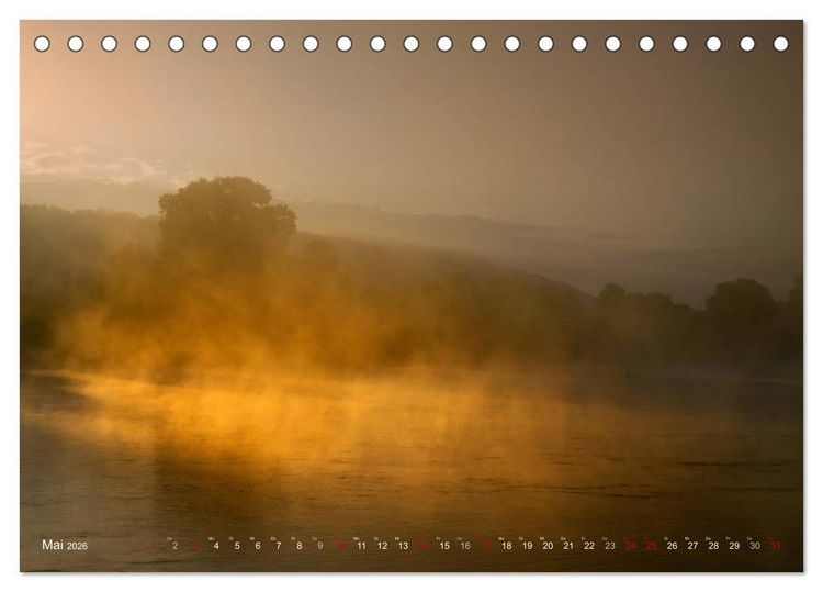 Produktbild: Die Elbe in Dresden-Laubegast (Tischkalender 2026 DIN A5 quer), CALVENDO Monatskalender