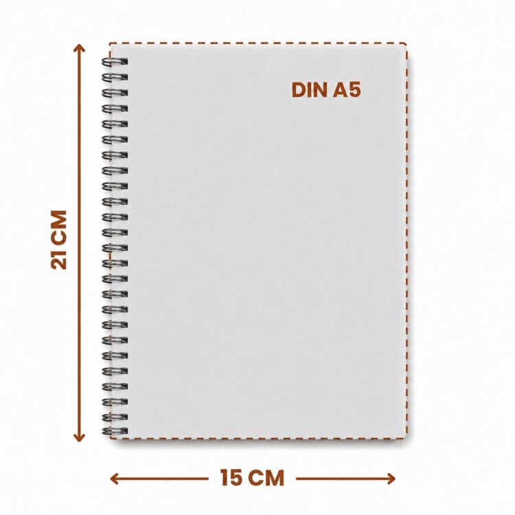 Produktbild: Wochenplaner Balacron schwarz A5 Ringbuch 2027