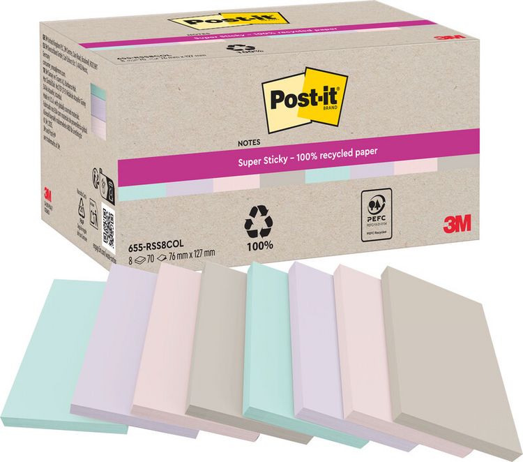 Produktbild: Super Sticky Rec 76x127 farbig