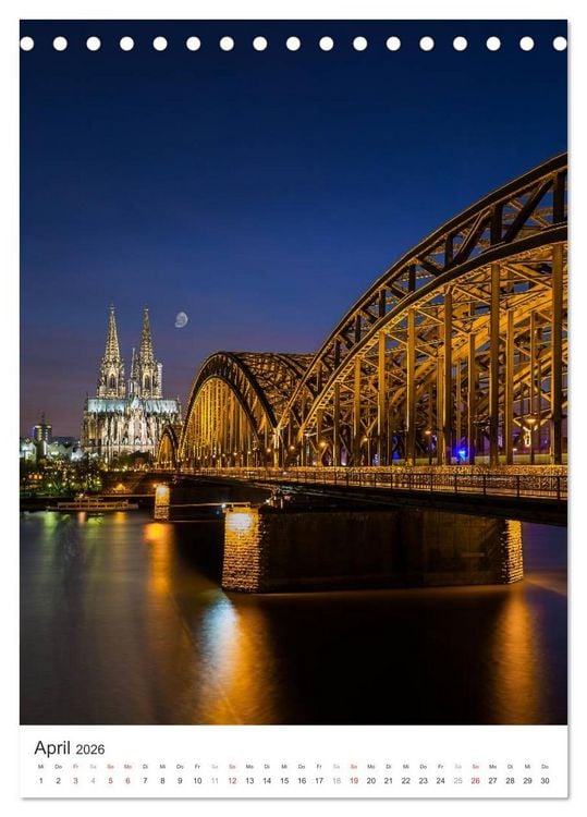 Produktbild: K&ouml;lner Dom - Blickwinkel auf ein Wahrzeichen (Tischkalender 2026 DIN A5 hoch), CALVENDO Monatskalender