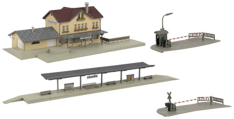 Produktbild: Faller 239007 N Aktions-Set Bahnhof Dennenberg