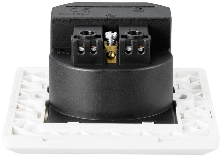 Produktbild: Sygonix SY-5238674 Unterputz-Steckdose Power Delivery, erh&ouml;hter Ber&uuml;hrungsschutz, mit USB-C&reg; Wei&szlig;