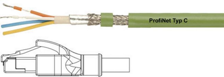 Produktbild: HELU 806410 RJ45 Patchkabel CAT 5e SF/UTP 1.00 m Gr&uuml;n PUR-Mantel, Geflechtschirm, Folienschirm, flexibler Innenleiter 1 St.