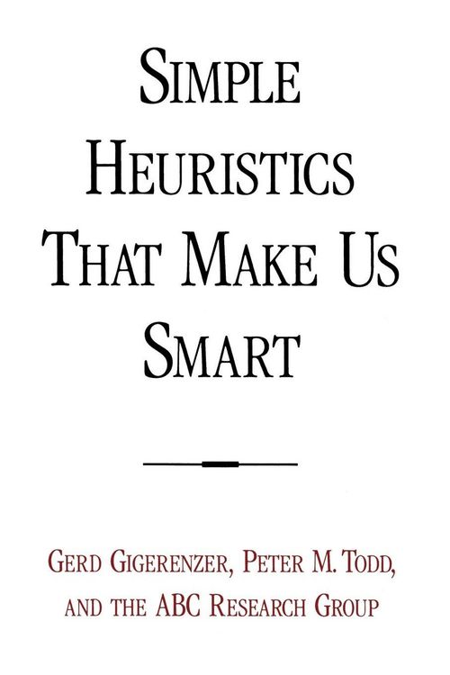 Produktbild: Simple Heuristics That Make Us Smart