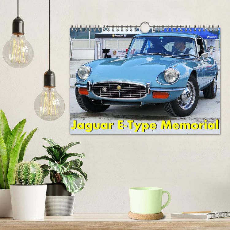 Produktbild: Jaguar E-Type Memorial (Wandkalender 2026 DIN A4 quer), CALVENDO Monatskalender