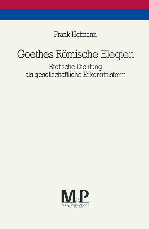 Produktbild: Goethes R&ouml;mische Elegien