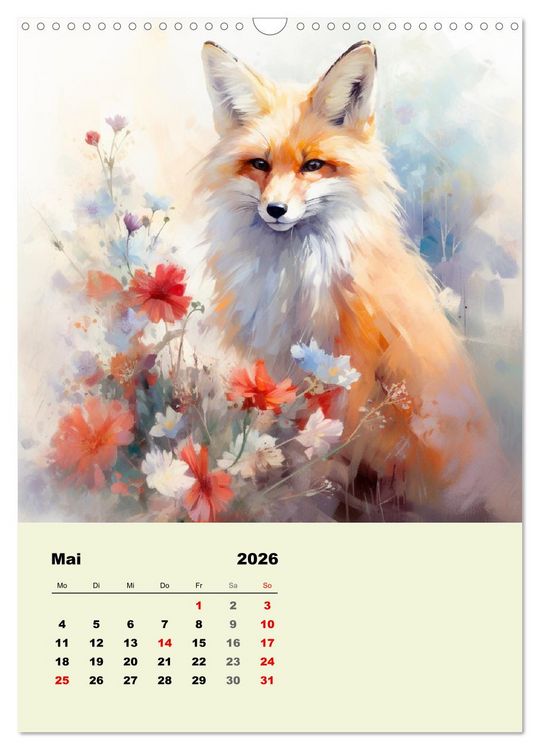 Produktbild: Krafttiere als spirituelle Begleiter (Wandkalender 2026 DIN A3 hoch), CALVENDO Monatskalender