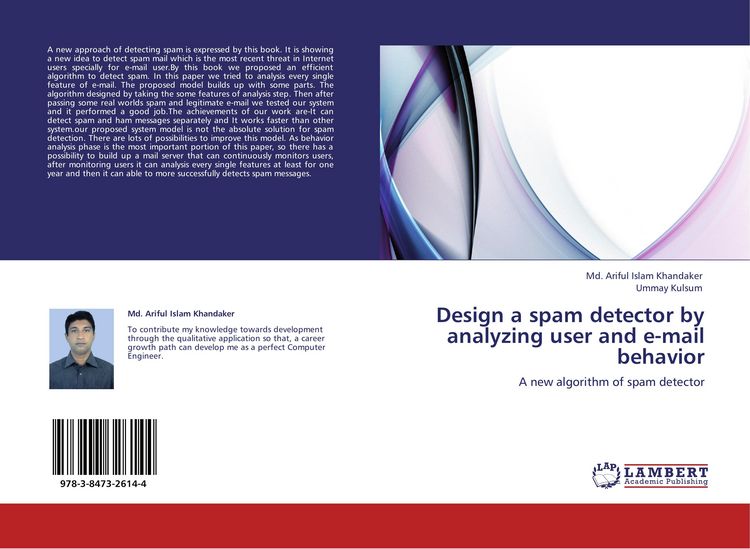 Produktbild: Design a spam detector by analyzing user and e-mail behavior