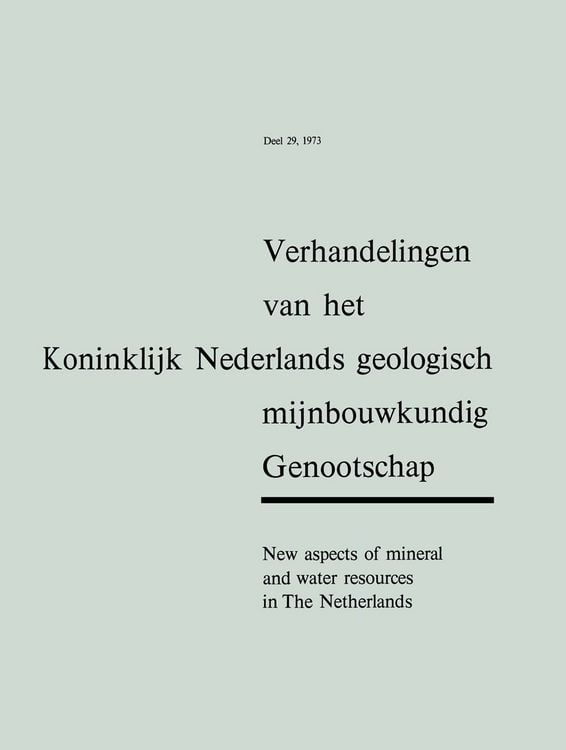 Produktbild: New aspects of mineral and water resources in The Netherlands