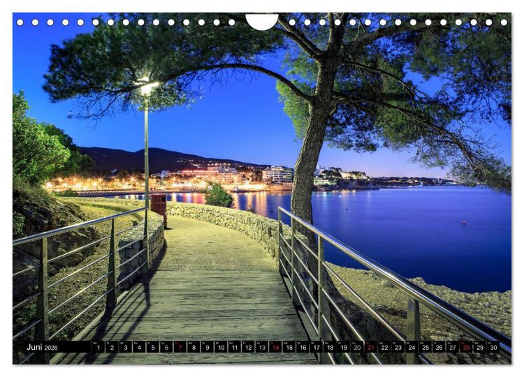 Produktbild: MALLORCA BEI NACHT (Wandkalender 2026 DIN A4 quer), CALVENDO Monatskalender