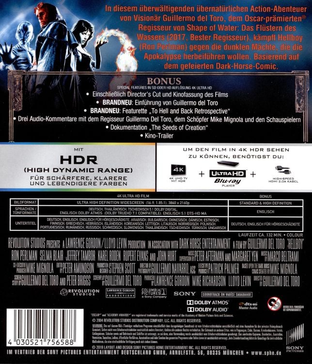 Produktbild: Hellboy - Director's Cut (4K Ultra HD)