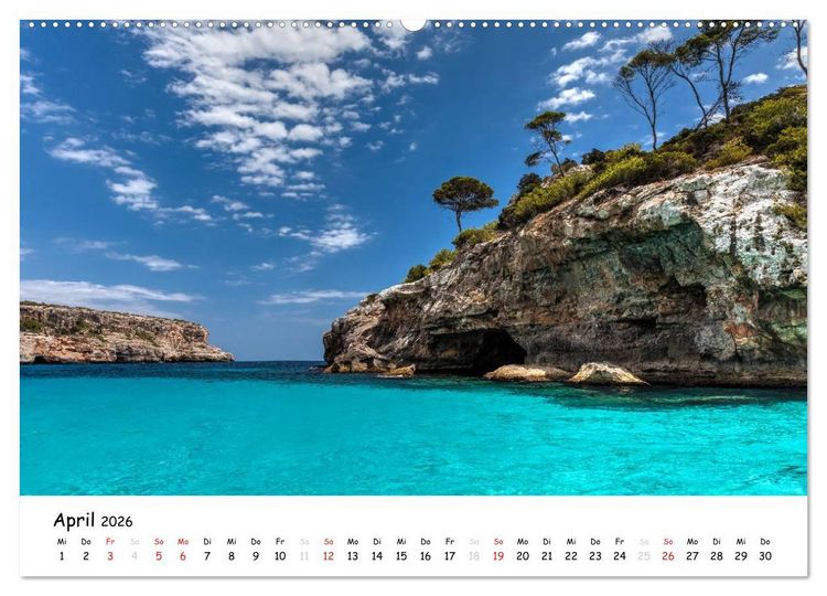 Produktbild: Wildes und romantisches Mallorca (Wandkalender 2026 DIN A2 quer), CALVENDO Monatskalender