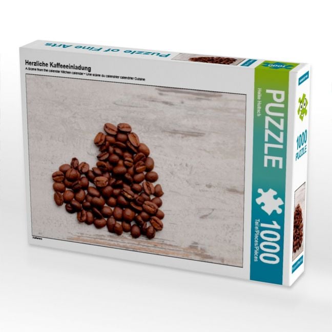 Produktbild: CALVENDO Puzzle Herzliche Kaffeeeinladung | 1000 Teile Lege-Gr&ouml;&szlig;e 64x48cm Foto-Puzzle f&uuml;r gl&uuml;ckliche Stunden