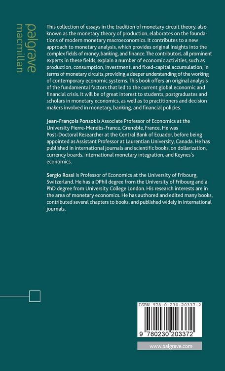 Produktbild: The Political Economy of Monetary Circuits
