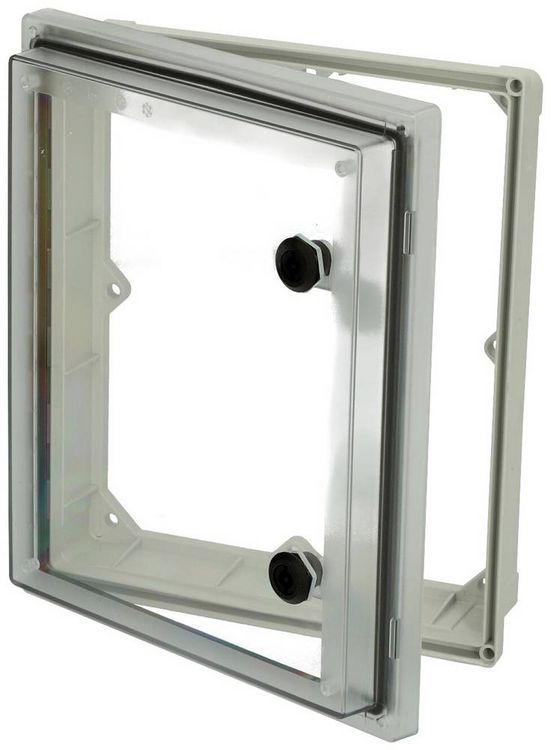 Produktbild: Fibox PW 292409 T 4901884 Sichtfenster Deckel Transparent, Doppelbart, UV-best&auml;ndig (L x B x H) 88 x 244 x 291 mm Polycarbonat Grau 1 St.