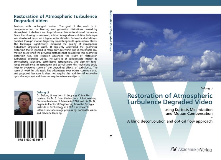 Produktbild: Restoration of Atmospheric Turbulence Degraded Video