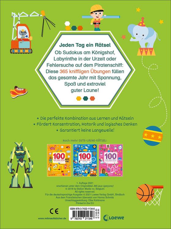 Produktbild: 365 Gute-Laune-R&auml;tsel f&uuml;r jeden Tag