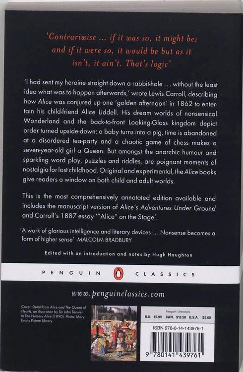 Produktbild: Alice's Adventures in Wonderland and Through the Looking Glass