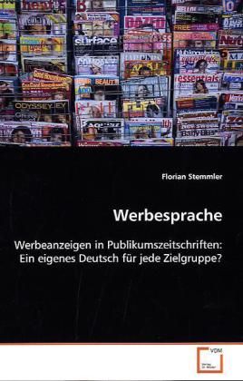 Produktbild: Stemmler, F: Werbesprache