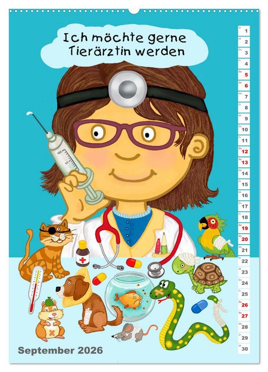 Produktbild: Mein Wunschberuf (hochwertiger Premium Wandkalender 2026 DIN A2 hoch), Kunstdruck in Hochglanz
