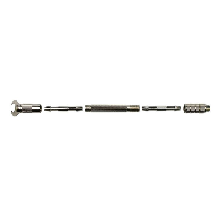 Produktbild: PEBARO 1539 - Werkzeughalter mit ger&auml;ndeltem und vernickeltem Messingheft, Spannbereiche: 0.11.1/1.02.0/2.02.5 /2.53.2 mm