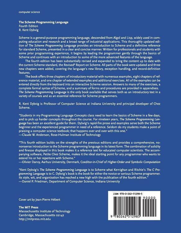Produktbild: The Scheme Programming Language, fourth edition