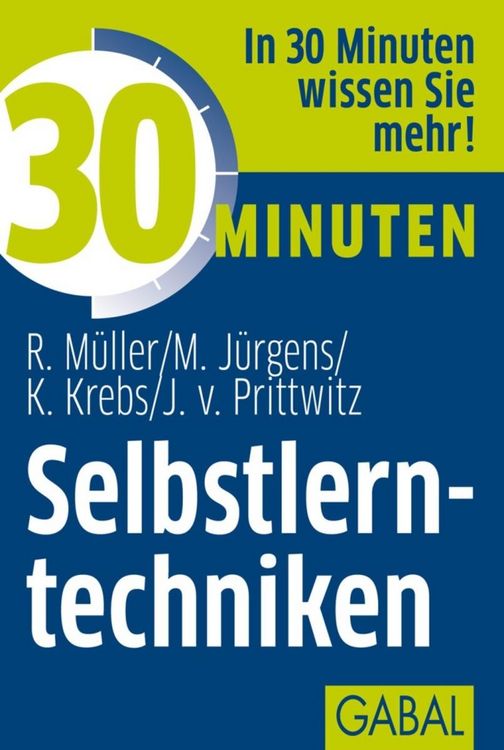 Produktbild: 30 Minuten Selbstlerntechniken