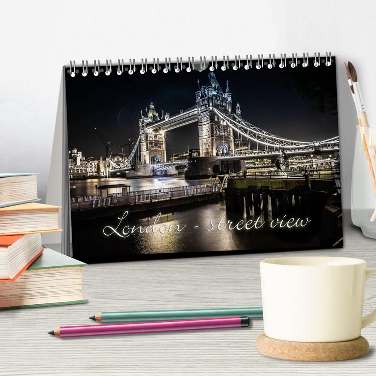 Produktbild: London - street view (CH-Version) (Tischkalender 2026 DIN A5 quer), CALVENDO Monatskalender