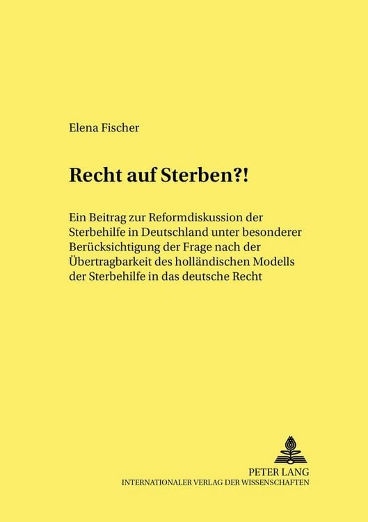 Produktbild: Recht auf Sterben?!