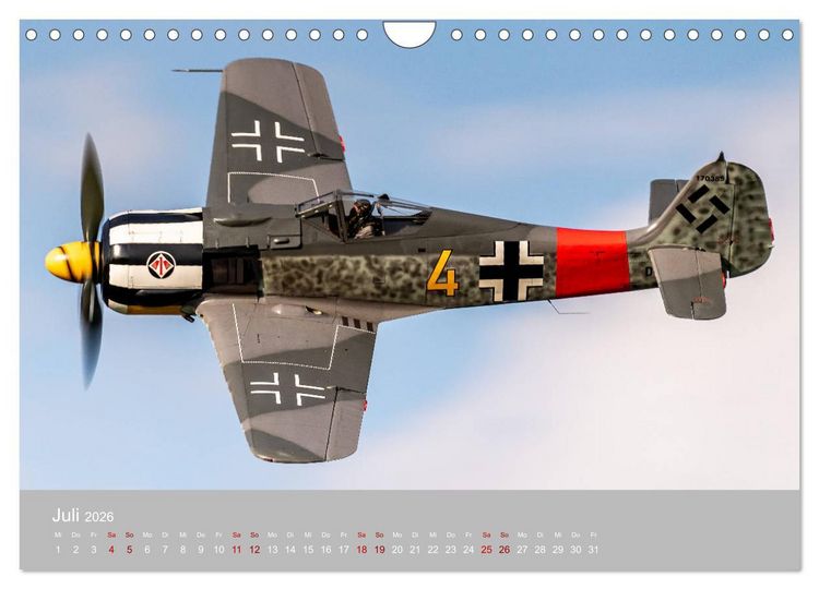 Produktbild: Fliegende Legenden - Warbirds (Wandkalender 2026 DIN A4 quer), CALVENDO Monatskalender
