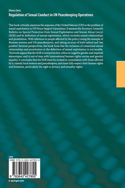 Produktbild: Regulation of Sexual Conduct in UN Peacekeeping Operations
