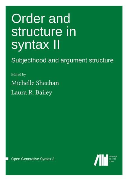 Produktbild: Order and structure in syntax II
